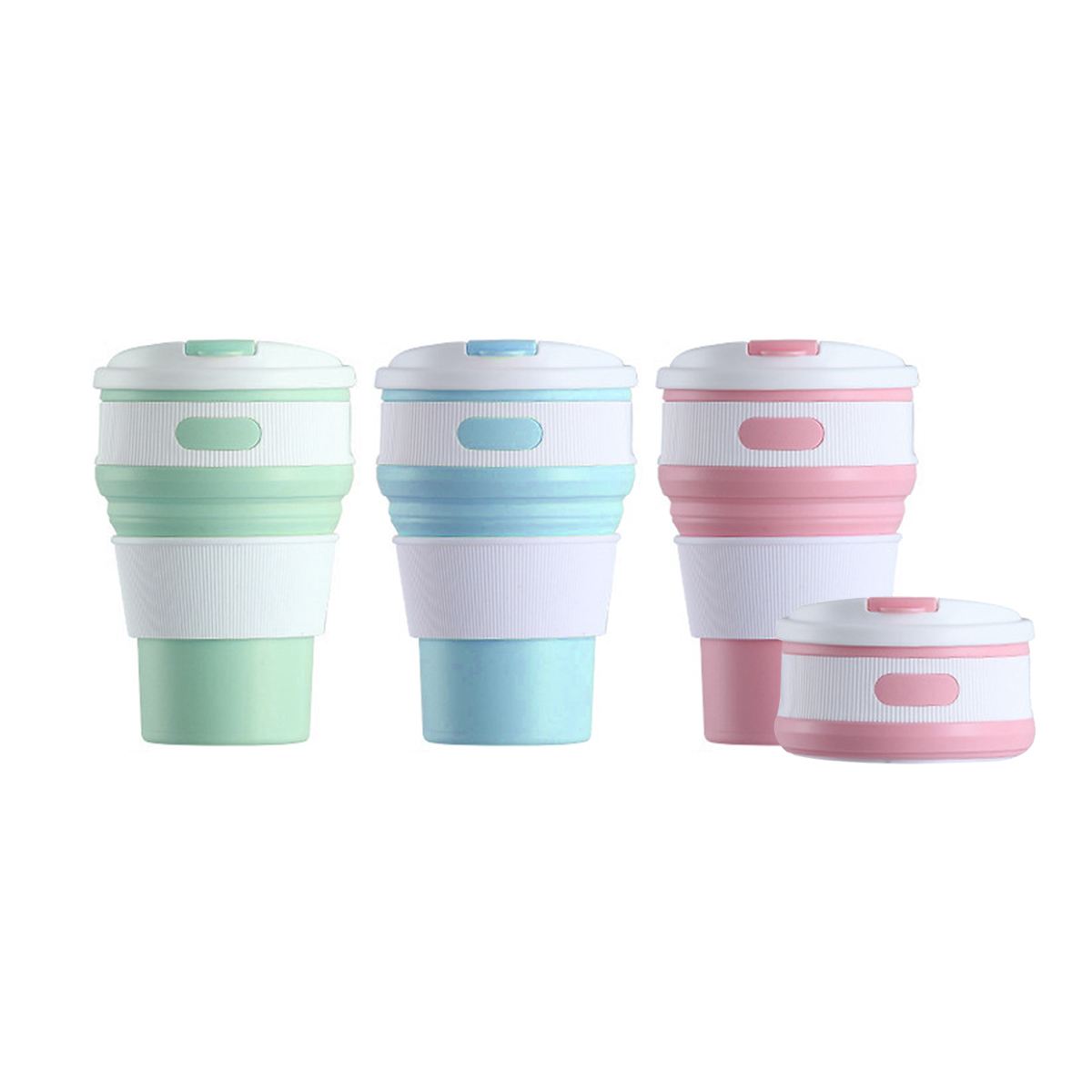 Foldable Silicone Travel Coffee Cup (350ml)